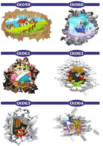 Naklejka samoprzylepna 3D do pokoju dziecięcego na Arena.pl