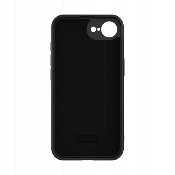 Spacecase Silicone Case 3.0 Iphone 16E Black zdjęcie 6