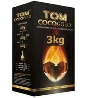 3KG WĘGIELKI WĘGLE WĘGIEL DO SHISHY FAJKI WODNEJ SHISHA TOM COCO GOLD 3KG