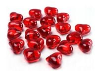 Kryształowe serca walentynki 30 szt swieca sojowy