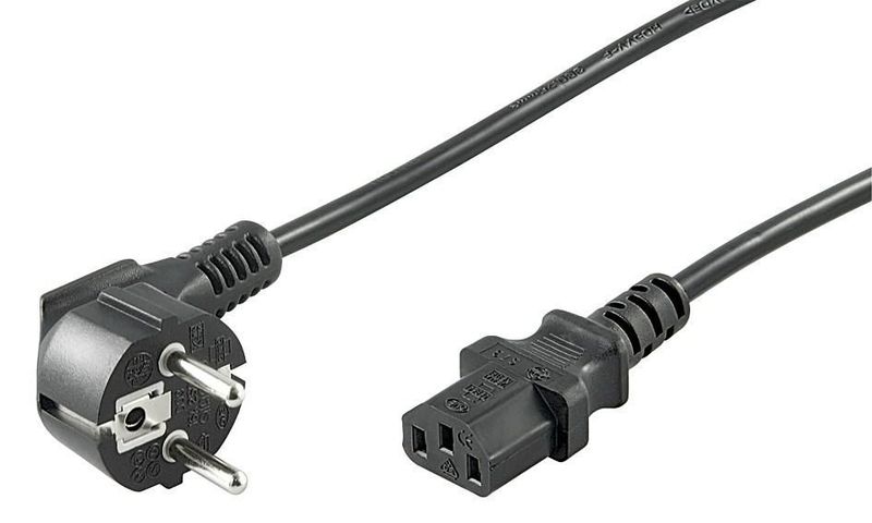 MicroConnect Power Cord 0,5m Black IEC320 zdjęcie 1