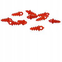 Wkrętka do przynęt kulek czerwona 10 szt wkrętki