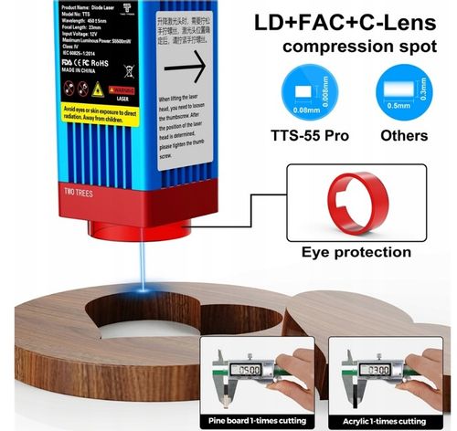 Nowa grawerka laserowa Twotrees TTS-55 Pro 5.5W 30000mm/min ploter tnący na Arena.pl