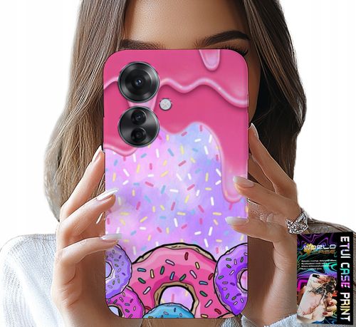 ETUI DO OPPO RENO11 F 5G - SŁODKIE DONUTY Z LUKREM W TLE + FOLIA na Arena.pl