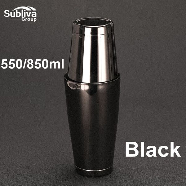 Profesjonalny Shaker Do Koktajli - Stal Nierdzewna Czarny zdjęcie 1