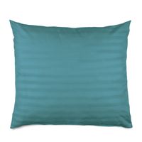 Poszewka satyna bambusowo-bawełniana STRIPE SEA TURQUOISE 50x60 turkus