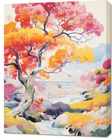 Obraz 70x90cm Roztańczony Krajobraz