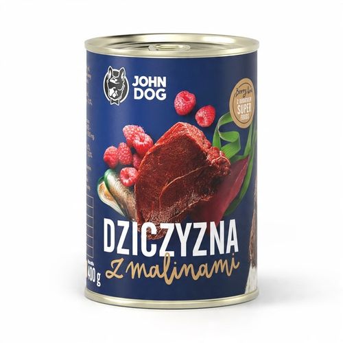 John Dog Berry Line Dziczyzna z malinami 6x400g na Arena.pl