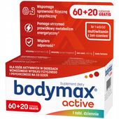 BODYMAX ACTIVE WITAMINY magnez ŻEŃ SZEŃ ODPORNOŚĆ dla AKTYWNYCH 60 + 20 szt