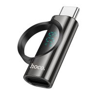 Adapter USB C do Lightning Hoco 3A 60W z wyświetlaczem UA32A czarny