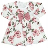 Body sukienka dla noworodka, Retro Róża r.56