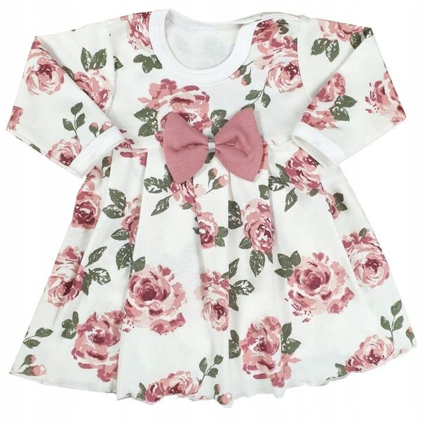 Body sukienka dla noworodka, Retro Róża r.56 zdjęcie 1