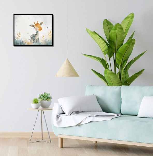 Plakat 50x40cm Mała Żyrafka zdjęcie 4