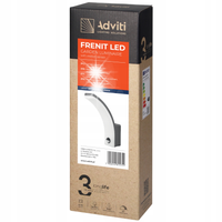 KINKIET ZEWNĘTRZNY LAMPA ORNO ADVITI AD-OP-6204GLPMR4 IP65 CZUJNIK ZMIERZCH
