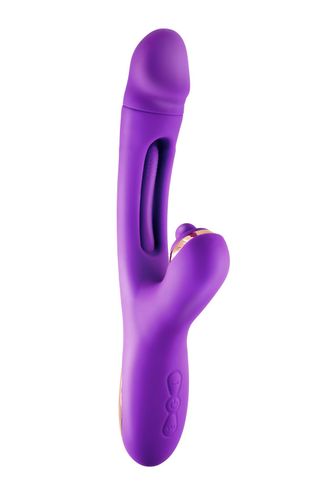 joyfully 3-in-1 rabbit vibrator with tapotem purple na Arena.pl