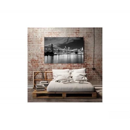Obraz na płótnie - Canvas, Brooklyn Bridge nocą 40x30 na Arena.pl
