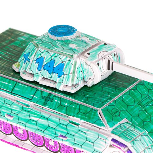 PUZZLE 3D KOLOROWANKA CZOŁG 37 ELEMENTÓW na Arena.pl