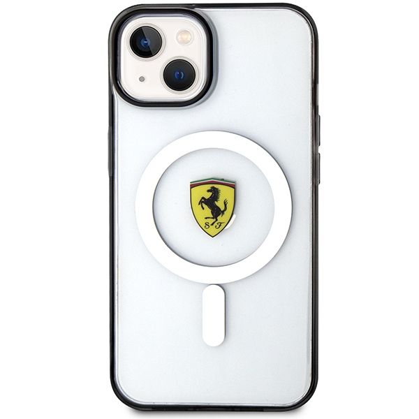 Etui Ferrari do iPhone 15 Plus, iPhone 14 Plus, Przezroczysty MagSafe zdjęcie 3