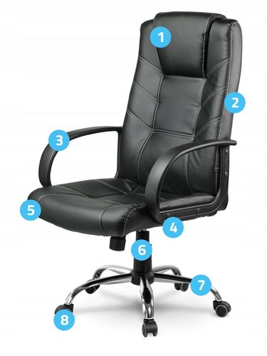 FOTEL BIUROWY OBROTOWY CHROM KRZESŁO SOFOTEL na Arena.pl