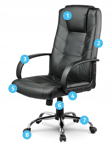 FOTEL BIUROWY OBROTOWY CHROM KRZESŁO SOFOTEL zdjęcie 13