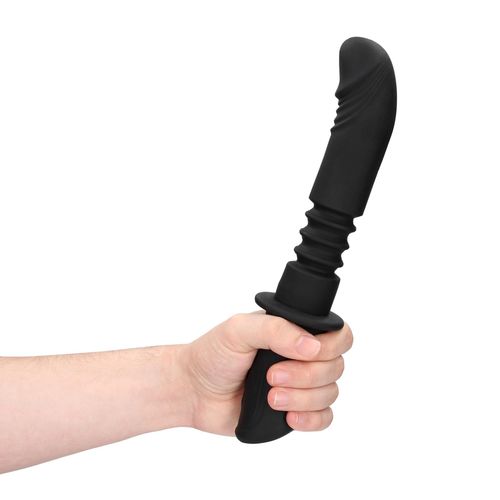Hand Held Vibrating And Thrusting Sex Machine - Black na Arena.pl