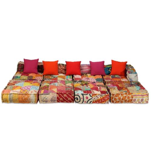 VidaXL Modułowa sofa patchworkowa, 4-osobowa na Arena.pl