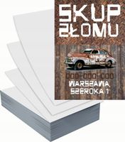 Ulotki A6 reklamowe firmowe 5000szt różne wzory SKUP ZŁOMU