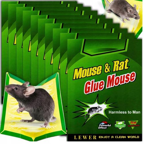 LEP NA MYSZY SZCZURY PUŁAPKA 60x ŁAPKA MYSZOŁAPKA SILNY MOCNY KLEJ na Arena.pl