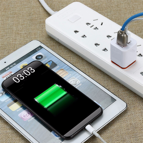 UNIWERSALNA ŁADOWARKA BIAŁA 2.1A 2xUSB PC10 na Arena.pl