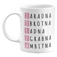 KUBEK ZOŁZA, ŚMIESZNE KUBKI, PREZENT DLA NIEJ, 330ML