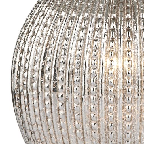 Szklana lampa stołowa Sonia SON4232 Dar Lighting z abażurem srebrna szara na Arena.pl