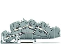 Wago złączka instalacyjna 3 - piętrowa z otworem montażowym L/L 4,00 mm² szary 2005-7642 1szt