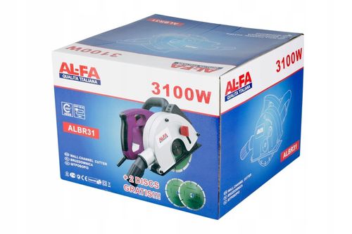 BRUZDOWNICA ELEKTRYCZNA DO BETONU FREZARKA ZESTAW NARZEDZIA TARCZE 3100 W na Arena.pl