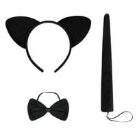 Strój akcesoria do przebrania Kotek opaska ogonek mucha