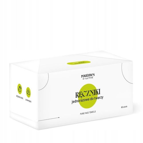 ROUTINES Ręczniki jednorazowe do demakijażu i oczyszczania twarzy 80 szt na Arena.pl