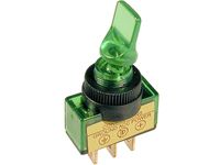 Przełącznik ASW-14D hebelkowy 12V zielony