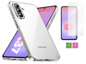 Etui silikonowe 2mm do SAMSUNG GALAXY A37 5G case przezroczyste + szkło 9H