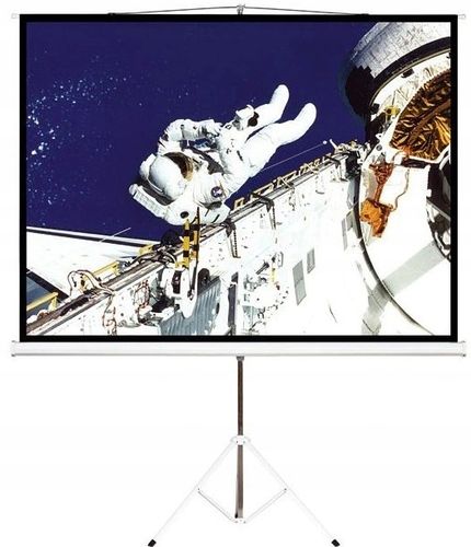 Duży EKRAN PROJEKCYJNY na statywie 200X200cm 112" HDREADY 4K na Arena.pl