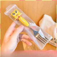 Zestaw sztućców domowych z motywem SpongeBob, uroczy, estetyczny – SpongeBob Fork