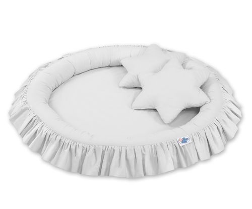 Gniazdko z falbanką - szare na Arena.pl