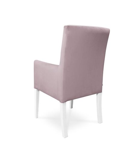 Fotel CAROL / antyczny róż / noga biała / R62 na Arena.pl