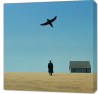 Obraz 70x70cm Samotny i Wolny