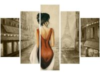 OBRAZ PARYSKI SPACER KOBIETY FRANCE
