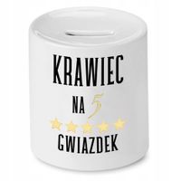 Skarbonka Dla Krawcowej Krawca Na Pięć Gwiazdek Z Nadrukiem Ze Zdjęciem