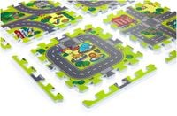 Mata edukacyjna Moby-System piankowe puzzle miasto 90 x 90 cm z obrzeżem