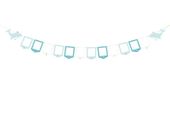 Girlanda ramki na zdjęcia niebieska Wieloryb roczek urodziny 250 cm