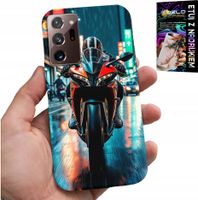 ETUI DO SAMSUNG NOTE 20 ULTRA - MOTOR, MOTOCYKLE JEDNOŚLAD WZORY + FOLIA