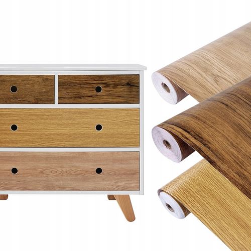 Okleina Drewnopodobna DĄB Folia Meblowa Klejowa 90x210cm Wzory Do na Arena.pl