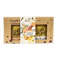 Bartnik Cud miód Mix 2 smaków pomarańcza-imbir + pudełko ozdobne