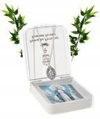 ŁAŃCUSZEK Z MEDALIKIEM I KOMUNIA ŚWIĘTA SYMBOL PREZENT W PUEŁECZKU